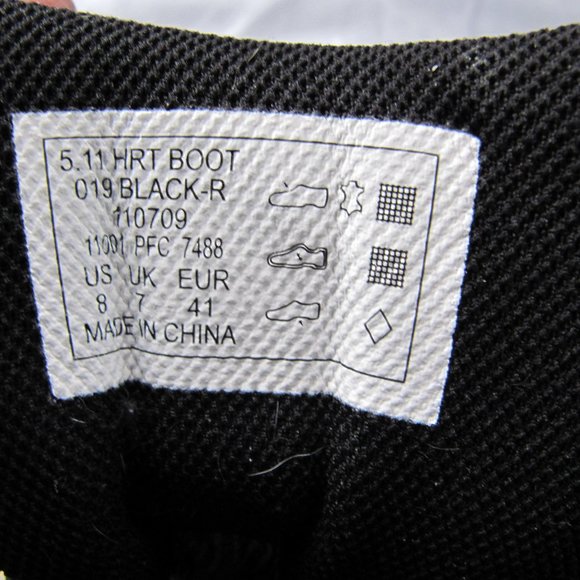 5.11 HRT Black urban tactical series mens size 8 waterproof boot EXCELLENT - Picture 6 of 6